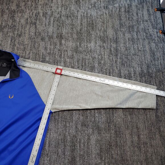 Antigua Windbreaker Golf Pullover Trainer Jacket 1/4 Zip Mens XL Blue Athletic - Picture 11 of 13